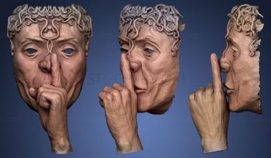 3D мадэль Кулон рука (STL)